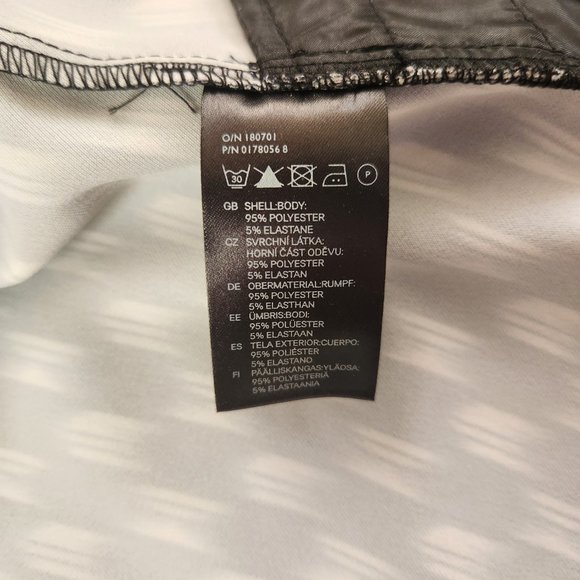 H & M women's cardigan New w/Tag Dark blue/White size 8 open front long sleeves - Picture 6 of 6